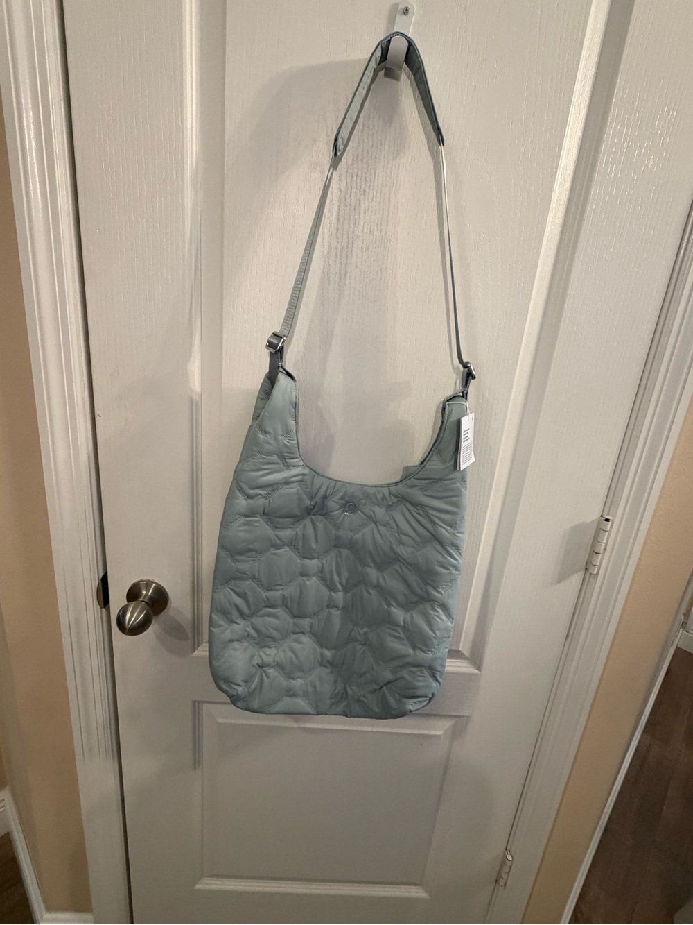 lululemon athletica Quilted Shoulder Bag in Pale Blue